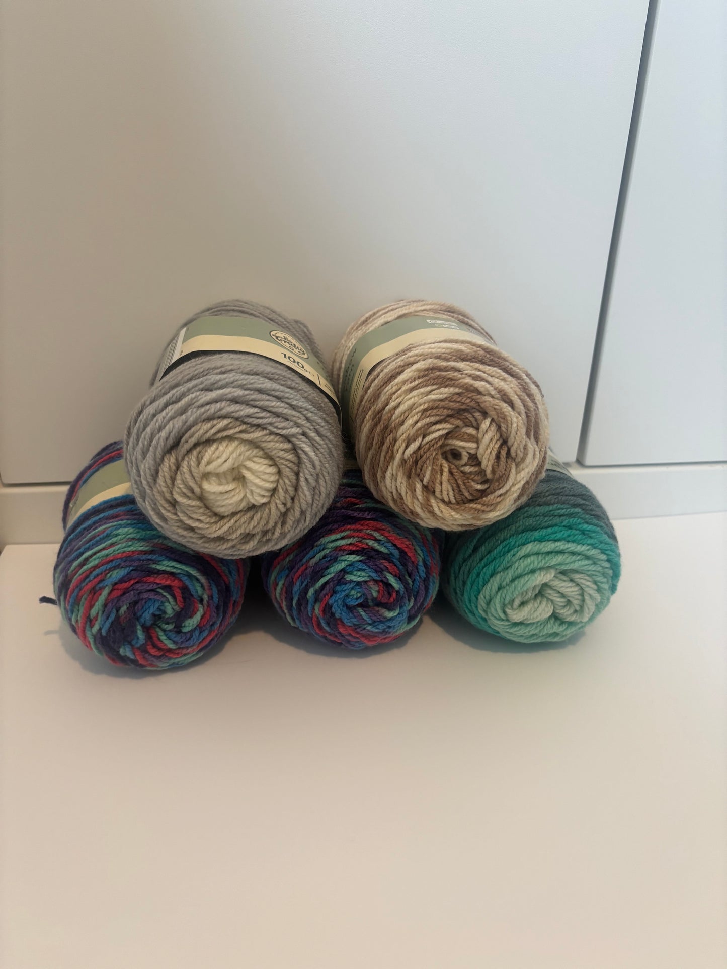 Variegated aran multiple colours