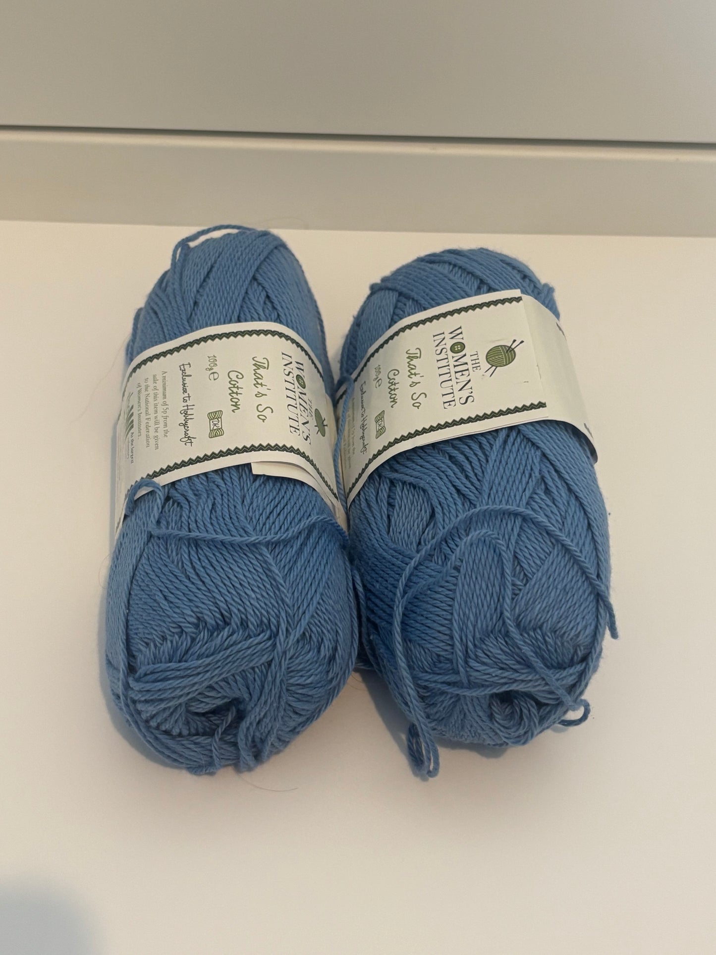 Women's institute Light blue cotton DK