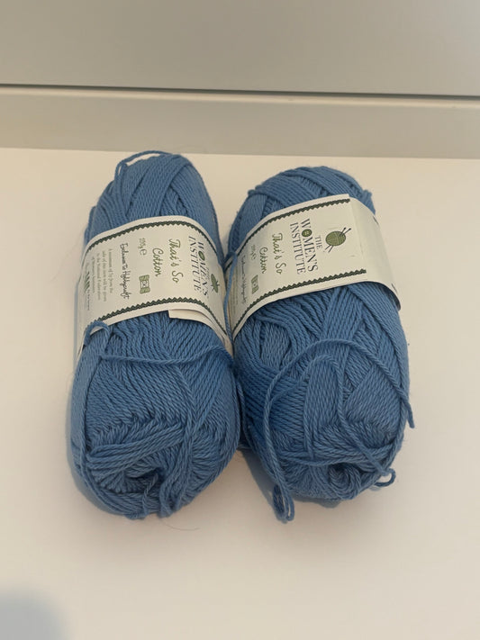 Women's institute Light blue cotton DK