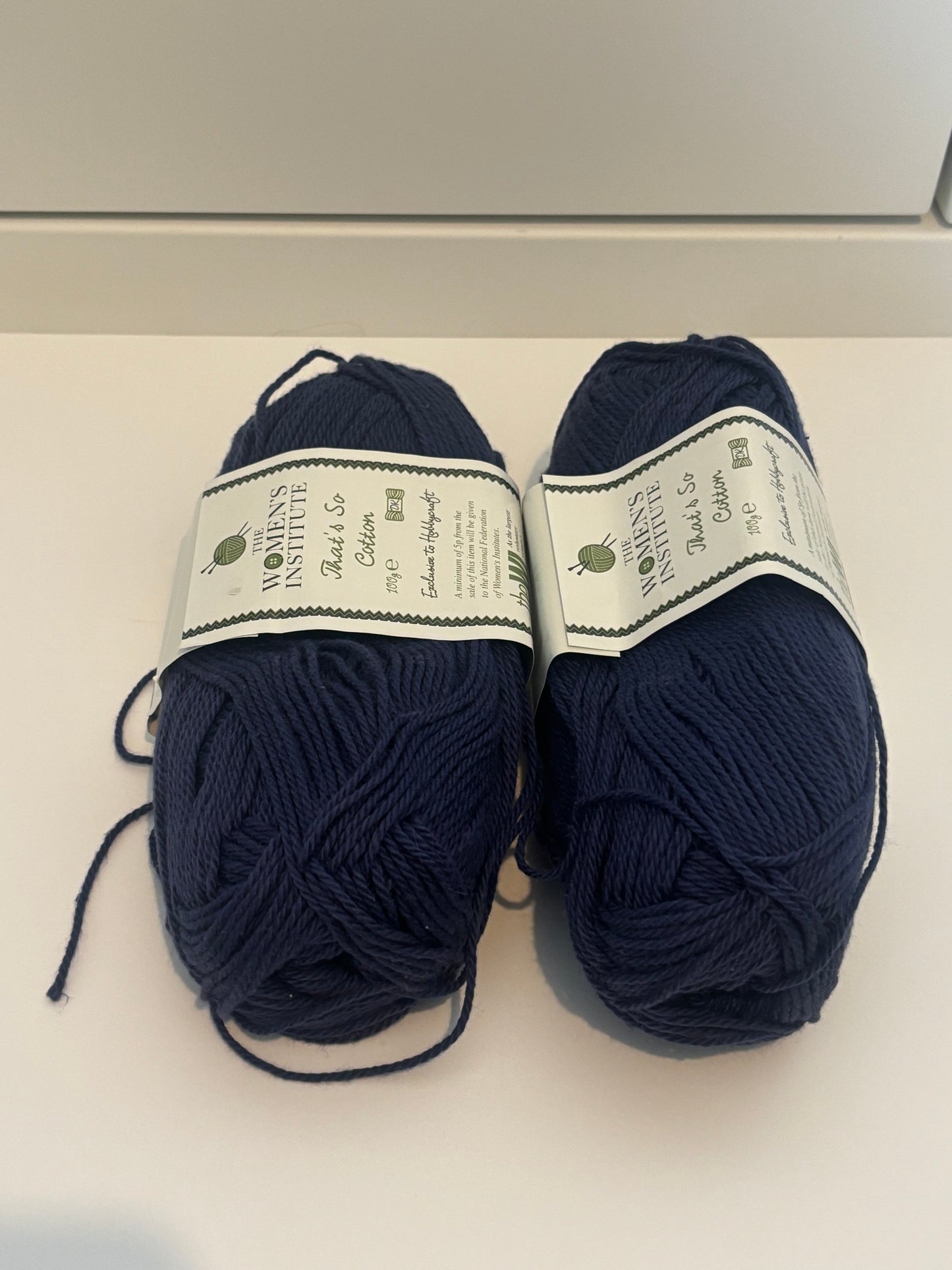 Women's institute Navy cotton DK