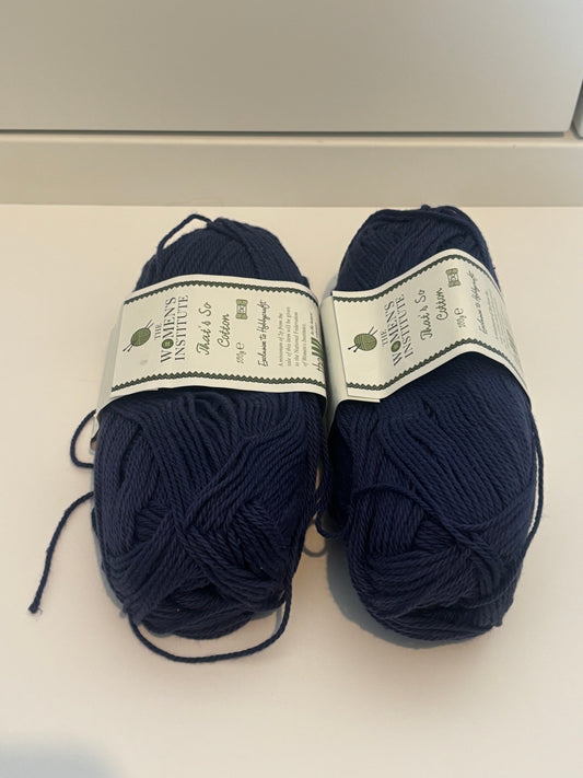 Women's institute Navy cotton DK