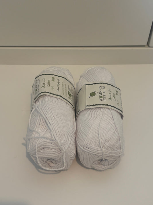 Women's institute white cotton DK